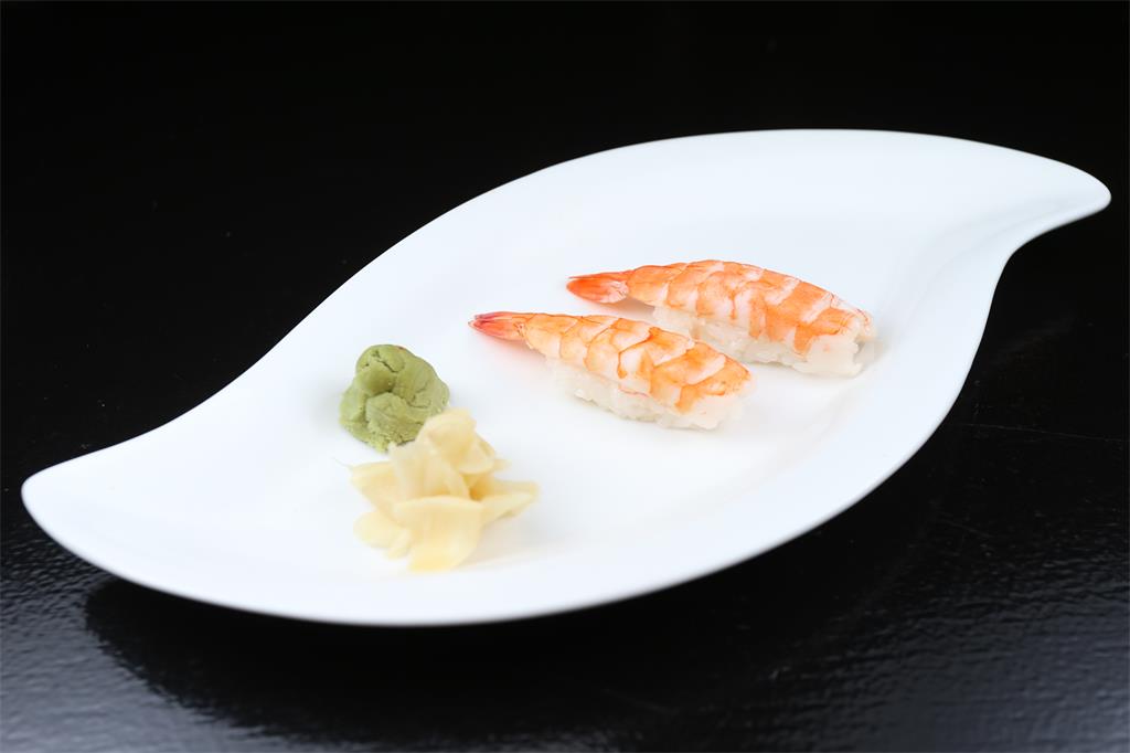 8. ebi (cooked jumbo shrimp) sushi